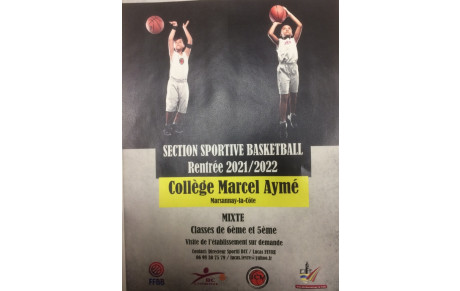 Ouverture section sportive au Collège Marcel Aymé de Marsannay-La-Côte
